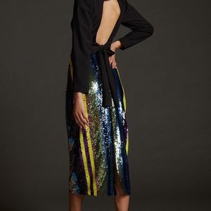 Anthropologie sequin pencil skirt